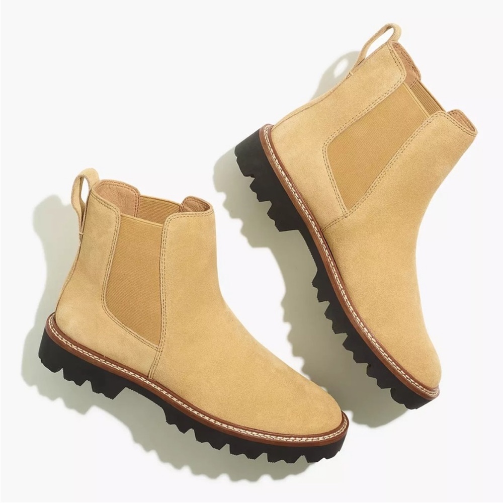 Madewell Citywalk Lugsole Chelsea Boot Suede Size 7